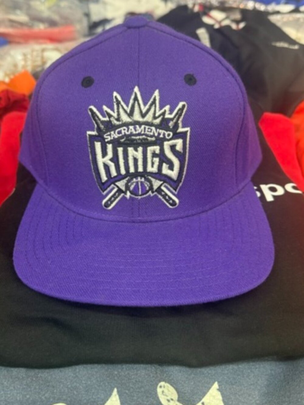 Sacramento Kings snapback hat purple